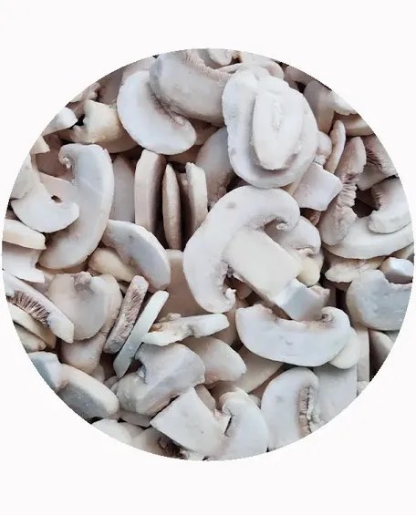 Sliced mushrooms