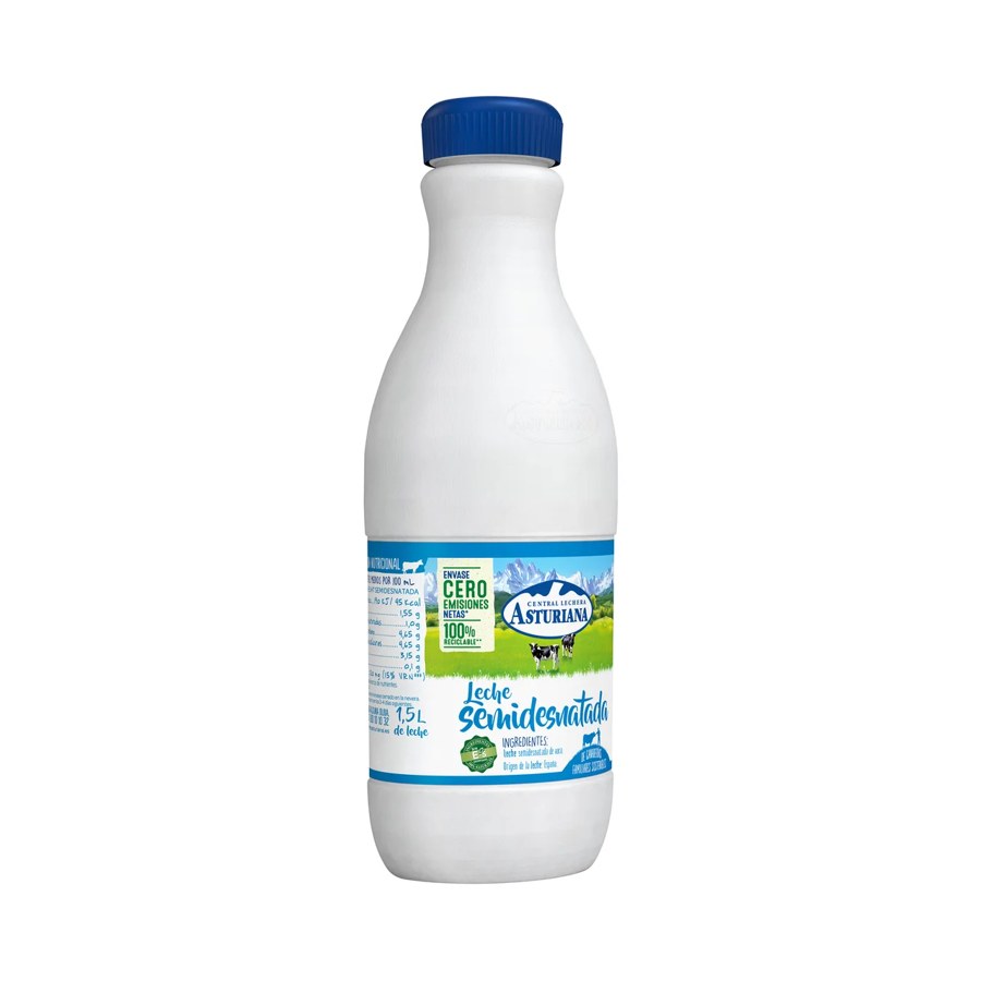 Asturiana Semi-Skimmed Milk